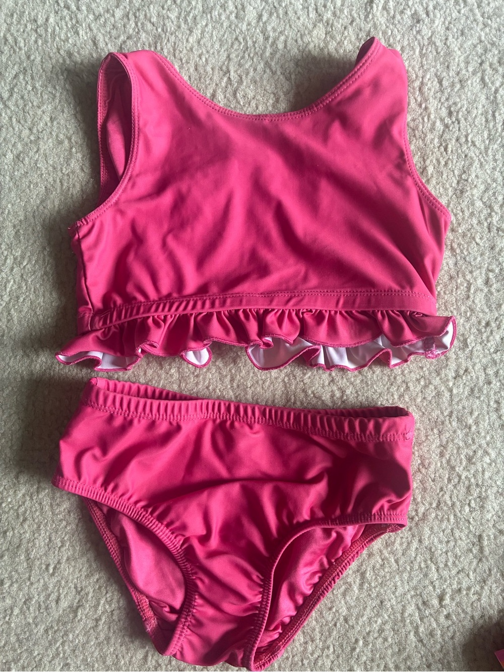 Indie Blue Hot Pink Ruffle Bikini